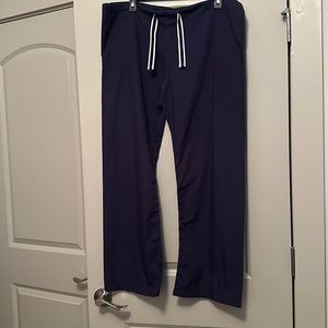 Womens Navy Blue Sky Scrub Pants